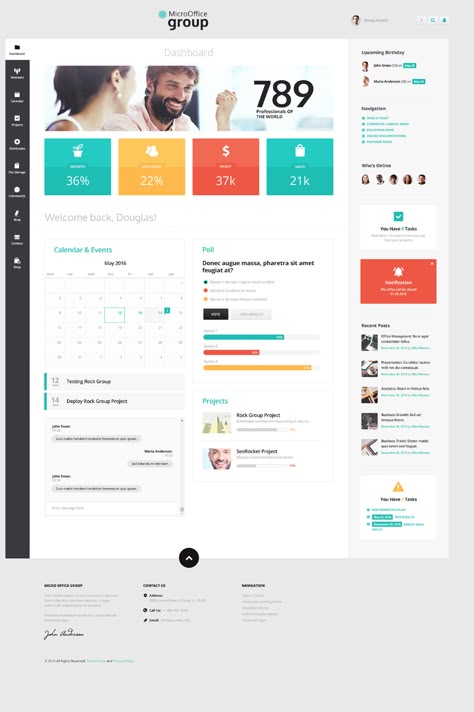 Micro Office, Employee Portal, Sharepoint Design, Sharepoint Intranet, Intranet Portal, Layout Site, Portal Design, Web Dashboard, Ui Design Dashboard