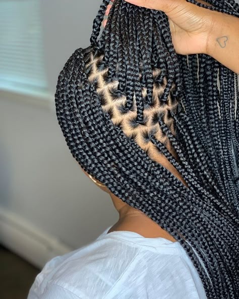 Baygo on Instagram: “Box Braids Taking appointments for AUGUST #backview #goddessbraids #knotlessbraids #phillyhair #productivehairstyles #purebeauty…” Hot Hair Colors, African Hair Braiding Styles, Long Box Braids, Box Braids Styling, Beautiful Braids, African Braids Hairstyles, Braided Hairstyles For Black Women, Long Braids, Goddess Braids