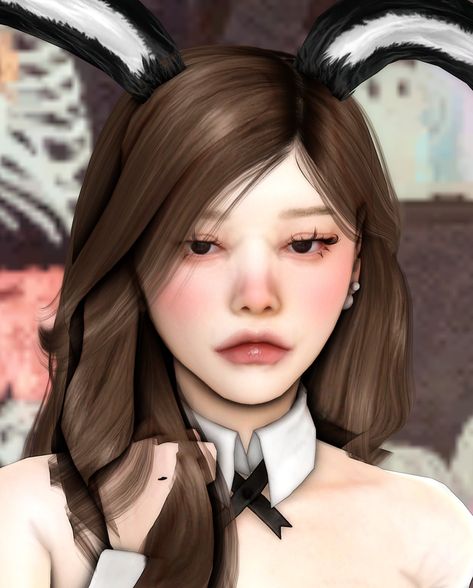 bunny ᐢ. .ᐢ | 𝒅𝒆𝒆𝒑𝒎𝒐𝒐𝒏 Sims 4 Cc Bunny Suit, Sims 4 Cc Bunny Ears, Cc The Sims 4, 4 Characters, Something Is Missing, Sims 4 Characters, Bunny Girl, Bunny Ear, The Sims 4