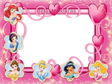 Disney Princess Printables, Princess Frame, Princess Birthday Decorations, Disney Frames, Happy Birthday Princess, Princess Theme Birthday, Princess Theme Birthday Party, Disney Princess Birthday, Kids Background