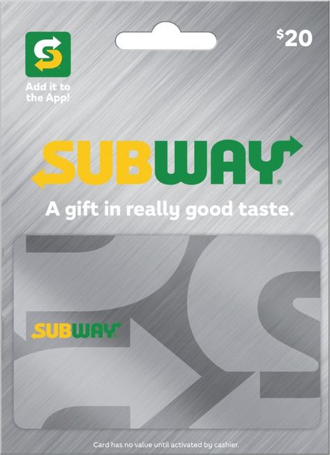 Subway Store, Taco Bell Gift Card, Subway Gift Card, Restaurant Gift Cards, Holiday Gift Card, New York Subway, Starbucks Gift Card, Starbucks Gift, Walmart Gift Cards