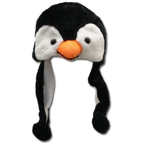 DIME Designer Animal Beanie Fuzzy Penguin Hat ($7.99) ❤ liked on Polyvore featuring accessories, hats, sport beanie, animal beanie hat, sports hats, fuzzy hat and fuzzy animal hats Ear Flap Beanie, Pokemon Beanie, Animal Beanie, Sport Hats, Best Winter Hats, Penguin Costume, Penguin Hat, Horse Mask, Baby Robes