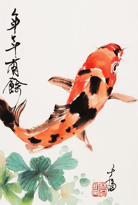 Aesthetic Fishing, Karp Koi, Fish Tank Ideas, Fish Aesthetic, Fish Tank Themes, Koi Painting, Koi Fish Drawing, Painting Fish, Koi Watercolor