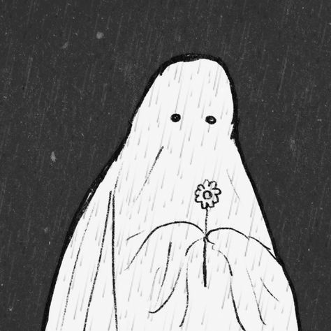 Ghost Pfp Aesthetic, Black Sheep Aesthetic, Cute Ghost Pfp, Pfp Edgy, Ghost Pfp, Ghost Hug, Body Type Drawing, Comfort Art, Ghost Drawing