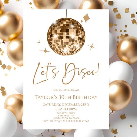 Disco birthday party