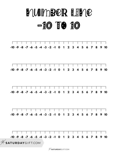 Integer number line printable from -10 to 10 Integer Number Line, 55 Number, Negative Numbers Worksheet, Printable Number Line, Instructional Activities, 60 Number, Negative Integers, Line Math, Negative And Positive