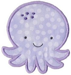 Octopus Applique - 2 Sizes! | Featured Products | Machine Embroidery Designs | SWAKembroidery.com Octopus Applique, Baby Shower Onesie Decorating, Angels Design, Free Applique Patterns, Kids Embroidery, Embellishment Ideas, Baby Applique, Sensory Board, Advanced Embroidery