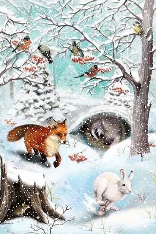 3 Kings Christmas, Merry Christmas Animals, Winter Gifs, Xmas Gif, Winter Gif, Winter Christmas Scenes, Disney Christmas Decorations, Beautiful Christmas Scenes, Winter Things