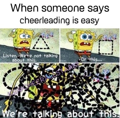 Yessss! I miss cheerleading so much #cheerislife Cheerleading Memes, Funny Cheer Quotes, Cheer Sayings, Cheer Funny, Cheerleading Stunts, Cheer Flyer, Cheer Hacks, Cheerleading Quotes, Cheerleading Competition