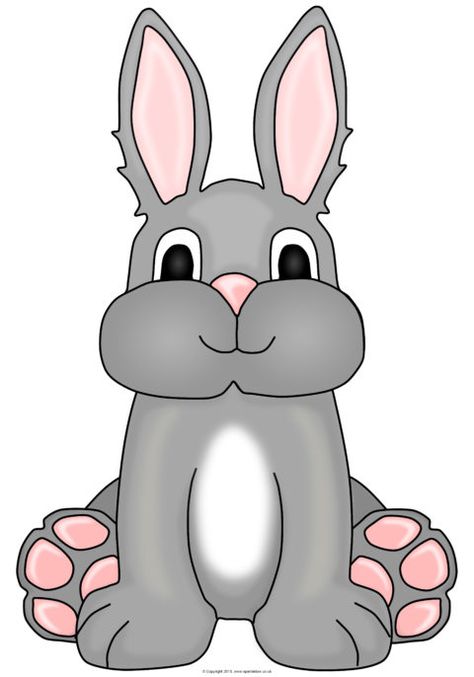 Giant Bunny Rabbit Picture for Display (SB12481) - SparkleBox Caterpillar Pictures, Classroom Wall Displays, World Map Picture, Robot Picture, Superhero Pictures, Spider Pictures, Penguin Pictures, Snowmen Pictures, Giant Bunny