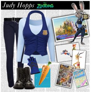 Judy Hopps from Zootopia Judy Hopps Disneybound, Disney Nerd, Disney Clothes, Judy Hopps, Character Inspired Outfits, Zootopia, Disney Outfits, Uniqlo, Pixar