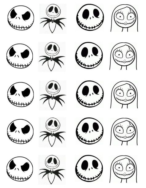 Face Nail Art, Nightmare Before Christmas Tree, Nightmare Before Christmas Nails, Jack Nightmare Before Christmas, Jack Skellington Faces, Nightmare Before Christmas Drawings, Nightmare Before Christmas Ornaments, Nail Decals Diy, Nightmare Before Christmas Decorations