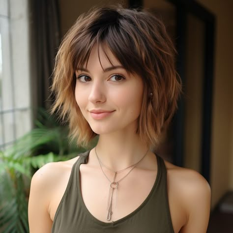 Shaggy Bob Hairstyles, Chin Length Haircuts, Choppy Bob Haircuts, Shaggy Short Hair, Choppy Bob Hairstyles, Chin Length Hair, Choppy Hair, Messy Short Hair, Edgy Hair