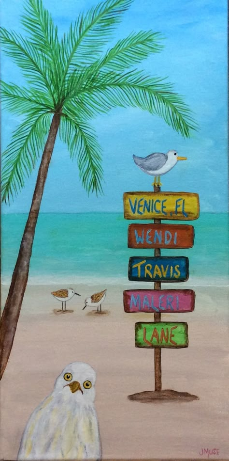 Drawing Ideas Beach Scene, Summer Drawing Ideas The Beach, Easy Beach Drawings Simple, Preppy Beach Drawing, Drawing Ideas Easy Beach, Beachy Drawings Ideas, Canvas Summer Painting Ideas, Beach Landscape Painting Easy, Beach Marker Drawing