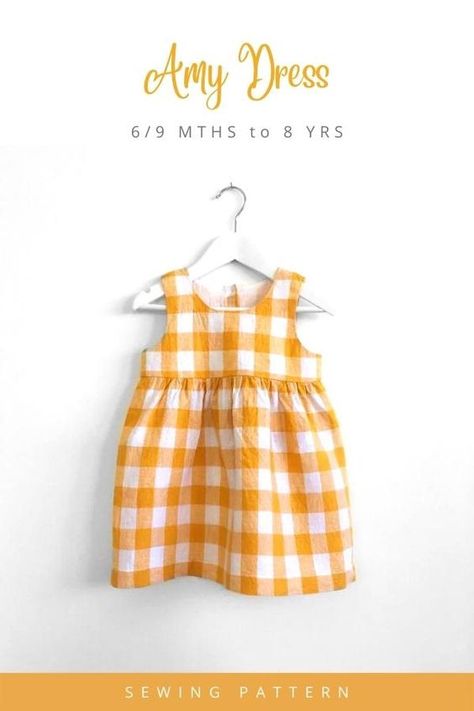 Free Dress Pattern For Kids, Toddler Dress Patterns Sewing, Simple Dress Pattern Kids, Girls Cotton Dress Pattern, Easy Baby Dress Pattern Free, 3t Dress Pattern Free, Simple Baby Dress Pattern, Baby Dress Sewing Pattern Free, Toddler Clothes Sewing Patterns