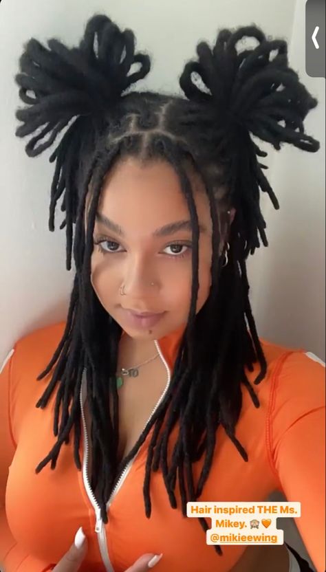 Long Dreads Styles Black Women, Dreadlock Hairstyles For Birthday, 90s Dread Hairstyles, Mullet Hairstyle Women Locs, Dread Hairstyles Long, 90s Hairstyles For Black Women Locs, Alt Dreadlock Hairstyles, Hairstyle For Dreadlocks, Dreadlock Hairstyles Women Black