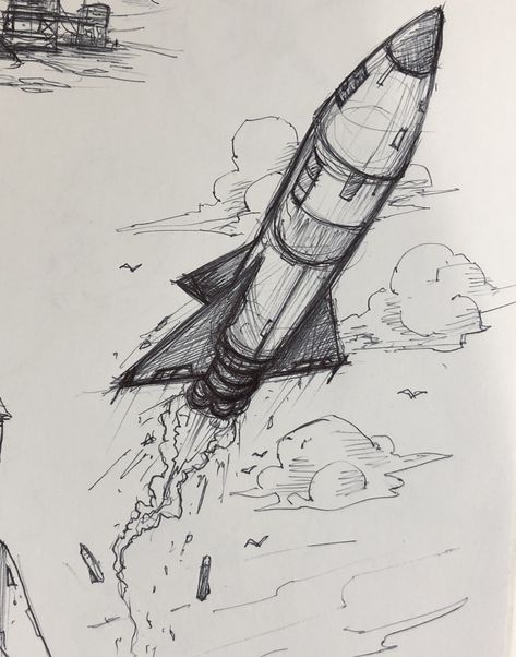 ‪Last #rocket #blastoff #sketch #dailysketch #sketchbook #sketches #scifi #scifiart #mikephillipsart #sketchart #sketchartist #space #outerspace #spacerace 110/365 #conceptsketch #story #visdev #doodle #drawing #draw #ink ‬ Sketchbook Ideas Space, Space Sketches Pencil, Astronomy Sketch Art, Drawing Ideas For Big Paper, Rocket In Space Drawing, Astronomy Drawing Aesthetic, Rocket Sketch Drawings, Rocket Drawing Aesthetic, Rocket Ship Sketch