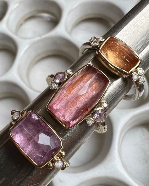 Emily Amey Jewelry on Instagram: “I really realllllly love Imperial Topaz. November’s birthstone got a whole lot cooler. #imperialtopaz #imperialtopazring #topazring…” Imperial Topaz Ring, Imperial Topaz, Topaz Ring, Druzy Ring, Birthstone, Topaz, Cufflinks, Handmade Jewelry, Bangles