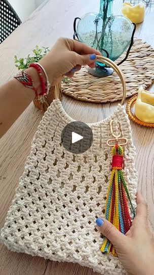 Macrame Bag, Macrame Design, Macrame Diy, Soho, Macrame, Crochet, On Instagram, Macramé