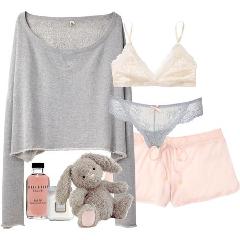 Cozy Girl Night Lounge Wear Polyvore, Cute Around The House Outfits, Comfy Cute Clothes, Ballet Loungewear, Sleep Wear Aesthetic, Night Out Clothes, Cozy Pyjamas, Lounge Wear Aesthetic, Cozy Home Outfit