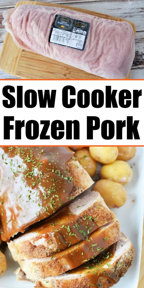 Small Pork Tenderloin Recipes In Crockpot, Boneless Pork Loin In Crockpot, Cooking Pork Loin In Crockpot, Frozen Pork Roast Crock Pot Recipes, Pork Loin Shredded Crock Pot, Trisha Yearwood Pork Loin Crock Pot, Frozen Pork Loin Recipes, Pork Loin And Gravy Crock Pot Recipes, Pork Tenderloin Tips Crockpot