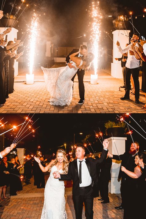 Cold Sparklers Wedding Exit, Cold Sparklers Wedding, Bar Wedding Photos, Cold Sparklers, All Black Wedding, Sparklers Wedding, Sparkler Exit Wedding, Bar Photos, Wedding Exit