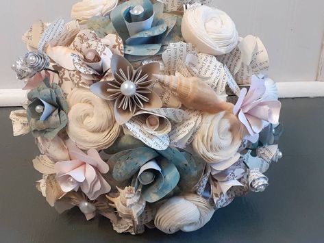 This Wedding Bouquets item by StarkeyandCo has 49 favorites from Etsy shoppers. Ships from United States. Listed on Jan 4, 2024 Book Bouquet, Beach Bouquet, Seashell Bouquet, Book Page Roses, Book Page Flowers, Bridal Bouquet Summer, Book Page Wreath, Beachy Wedding, Scrapbook Flowers