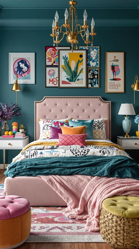 Dark teal bedroom ideas