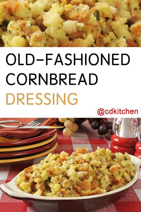 Dressing Cornbread, Southern Style Cornbread Dressing, Easy Cornbread Dressing, Old Fashioned Cornbread Dressing, Cornbread Dressing With Sausage, Homemade Cornbread Dressing, Southern Dressing, Old Fashioned Cornbread, Cornbread Dressing Recipe