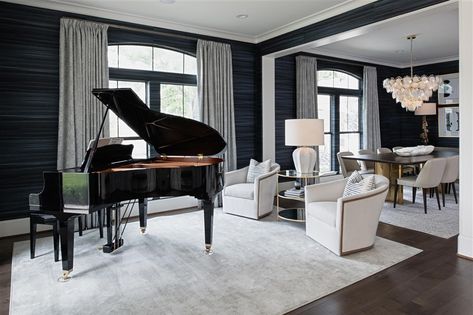 Piano Room Luxury, Grand Piano Living Room, Grand Piano Room, Piano Room Decor, Piano Living Rooms, Piano Decor, Living Room Furniture Layout, Piano Room, Dream Apartment Decor