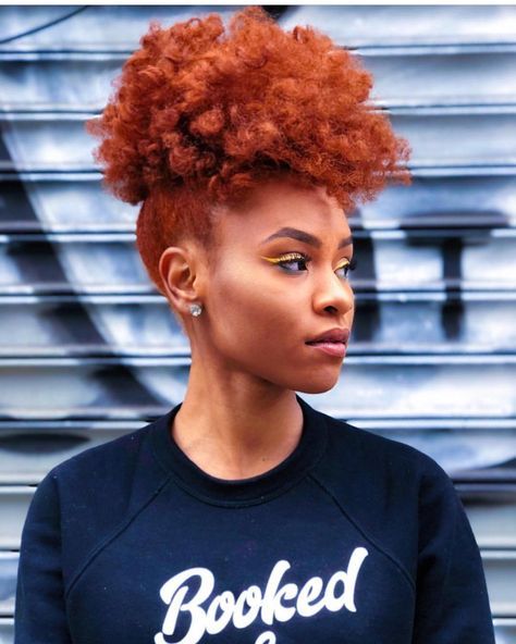 Afro Puff Hairstyles, Blk Women, Hair Puff, Pelo Afro, Dyed Natural Hair, 4c Hair, Natural Hair Inspiration, Hair Colours, Hair Crush