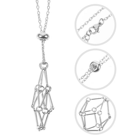 Necklace Cord Empty Stone Holder Pendant Stone Holder DIY Jewelry Crystal Holder Accessory - Walmart.com Stone Holder Necklace, Crystal Necklace Holder, Crystal Cage, Caged Necklace, Crystal Holder, Jewelry Charms Pendants, Necklace Cord, Necklace Holder, Buy Necklace