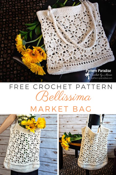 Crochet Market Bags, Bag Free Crochet Pattern, Market Bag Crochet, Crocheted Purses, Tote Crochet, Fleece Quilt, Crochet Fruit, Crochet Market, Crochet Cord