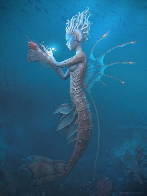 ONDINAS Caribbean Mermaid, Mermaid 3d, Creature Marine, Dengeki Daisy, Fantasy Mermaids, Under The Water, Samurai Tattoo, Mermaids And Mermen, Vampire Knight