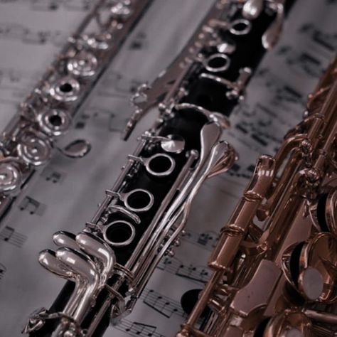 Woodwind Instruments Aesthetic, High School Marching Band Aesthetic, Neutrals Backgrounds, Band Instruments Aesthetic, Concert Band Aesthetic, Clarinet Wallpaper, Band Kid Aesthetic, Instrument Wallpaper, Marching Band Aesthetic