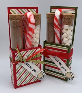 Kards by Kadie: One Last Hot Cocoa Treat Holder Packing Idea, Hot Chocolate Treats, Christmas Treats Holders, Hot Cocoa Gift, Cocoa Gift, Hot Chocolate Gift, Treat Holder, Craft Show Ideas, Stampin Up Christmas