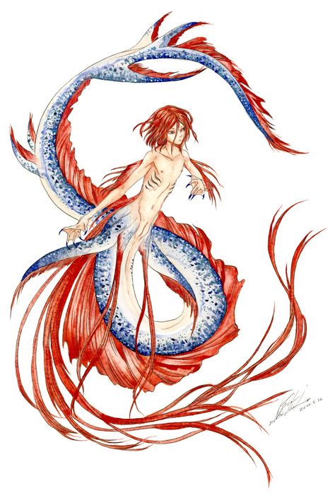 Water Campaign, Types Of Mermaids, Mermaid Sketch, Sea Creatures Art, Sea Serpent, Mermaid Drawings, Mermaids And Mermen, Sea Witch, Fantasy Creatures Art