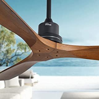 Ceiling Fan No Light, Walnut Ceiling, Steel Dc, Wood Ceiling Fans, Propeller Ceiling Fan, 52 Inch Ceiling Fan, Farmhouse Ceiling Fan, 3 Blade Ceiling Fan, Ceiling Fans Without Lights