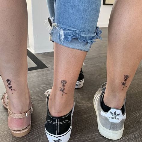 Matching Tattoos On Ankle, Bestie Tats, Matching Tattoo Ideas, Bff Tats, Matching Bff Tattoos, Matching Bff, Matching Friend Tattoos, Matching Best Friend Tattoos, Matching Sister Tattoos