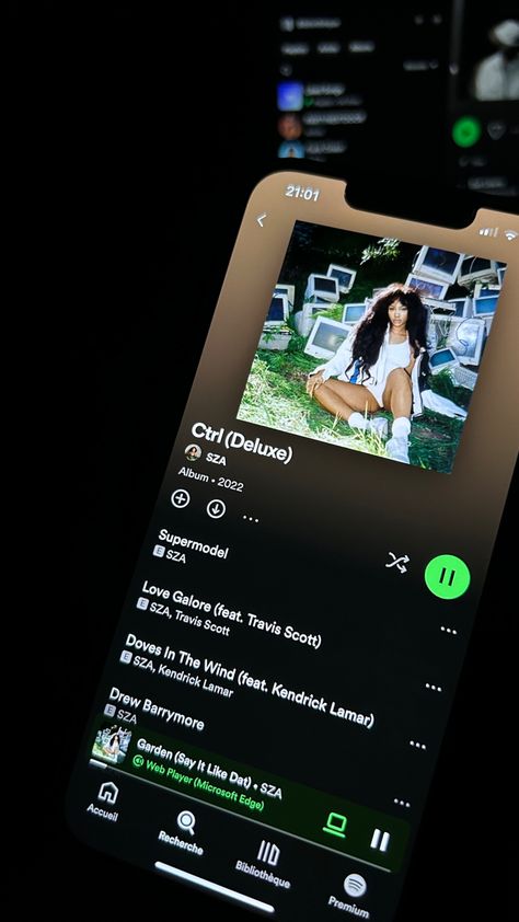 #sza #rnb #spotify #music #crtl Rnb Vibes, Sza Love Galore, Sza Music, Rnb Aesthetic, R&b Aesthetic, Sza Aesthetic, Girlie Aesthetic, Music Rnb, Aesthetic Spotify