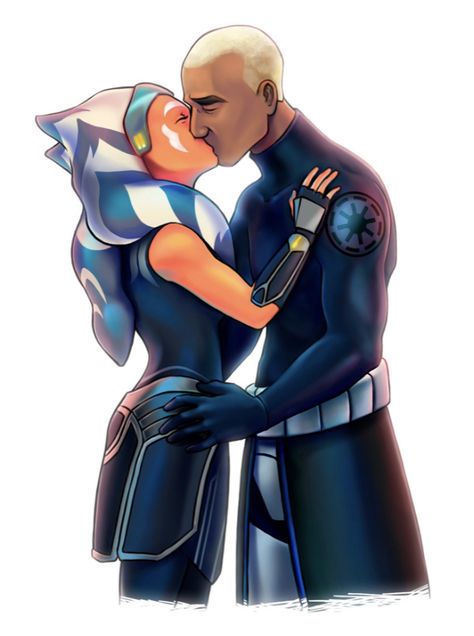 Rex And Ashoka, Star Wars Couples, Clone Wars Art, Captain Rex, Star Wars Anakin, Star Wars Ahsoka, Star Wars Love, Star Wars Jokes, Star Wars 2