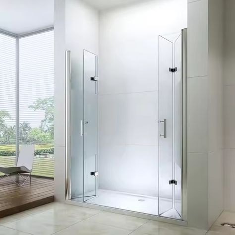 Exceed 2024 Retractable Double Open Accordion Glass Shower Door - Buy Accordion Shower Door double Open Glass Shower Door retractable Shower Door Product on Alibaba.com Glass Shower Door, Shower Door, Glass Shower, Bathrooms Remodel, Bathrooms, Doors, Shower, Glass