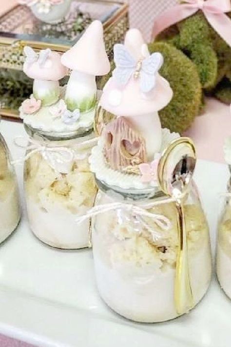 Enchanted Forest Baby Shower Theme, Forest Baby Shower Theme, Forest Baby Shower Ideas, Woodland Fairy Birthday Party, Woodland Party Ideas, Fairy Decorations, Baby Shower Party Food, Fairytale Baby Shower, Woodland Fairy Birthday