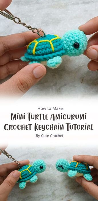 Turtle Keychain Free Crochet Pattern Ideas for Your Creative Projects - Carolinamontoni.com Amigurumi Stingray, Crochet Bread, Crochet Turtle Pattern Free, Frog Amigurumi, Crochet Corset, Amigurumi Owl, Crochet Turtle Pattern, Keychain Patterns, Turtle Keychain