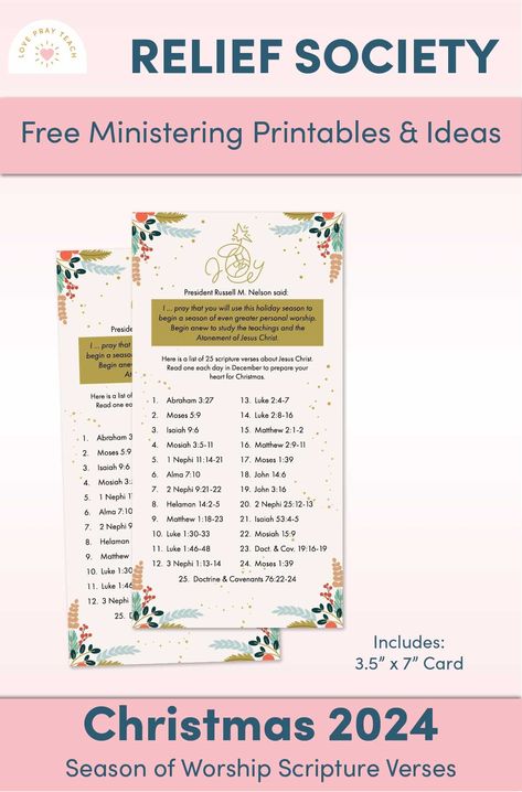 Free Relief Society "Ministering" Printables Free Lds Ministering Printables, Relief Society Ministering, Ministering Lds, Ministering Printables, Ministering Handouts, Worship Scripture, Ministering Ideas, Christmas Devotional, Lds Relief Society