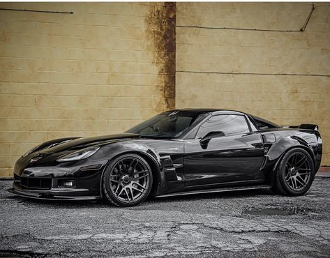 Black C6 Corvette, C6 Z06 Corvette, C6 Zo6, C6 Zr1, 2008 Corvette, C6 Z06, C6 Corvette, Modern Muscle Cars, Corvette C6