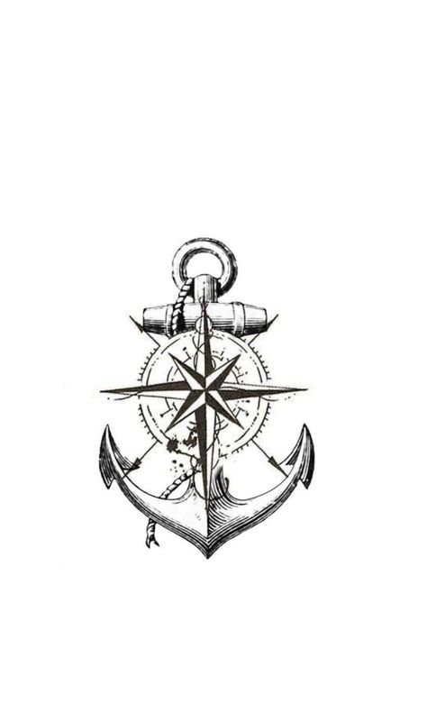 Christian Compass Tattoo, Anchor And Compass Tattoo, Anchor Compass Tattoo, Compass And Map Tattoo, Anchor Drawings, Nautical Star Tattoos, Anchor Tattoo Design, Lion Head Tattoos, Map Tattoos