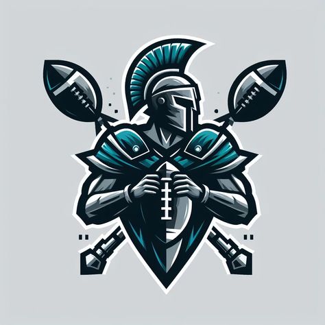 I will design creative football warriors logo Football Logos Design Ideas, Warriors Football, Fantasy Football Logos, Warriors Logo, Football Logo Design, Warrior Logo, Football Logos, Fantasy Team, Esports Logo