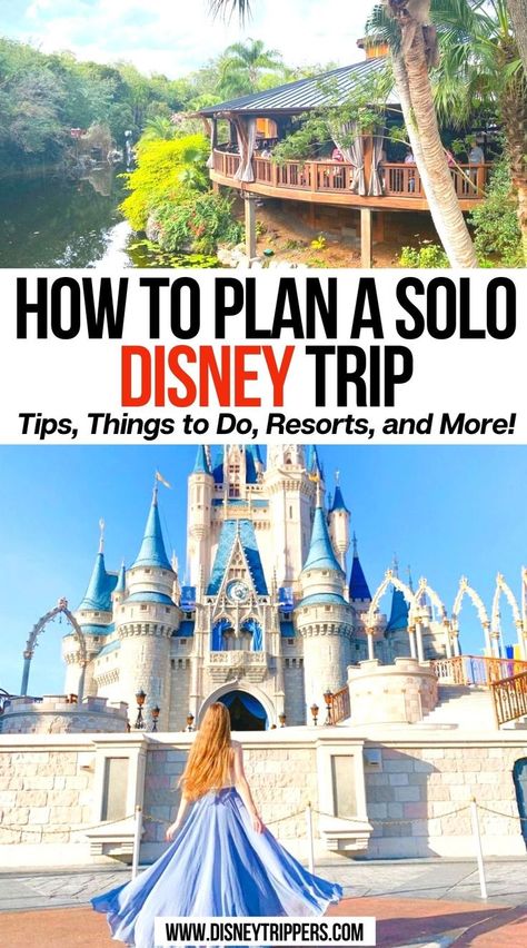 How to Plan a Solo Disney Trip - Tips, Things to Do, Resorts, and More! Solo Disney World Trip, Orlando Trip, Disney Word, Travel Disney, Trip To Disney World, Travel Florida, World Trip, Disneyland Tips, Solo Travel Tips