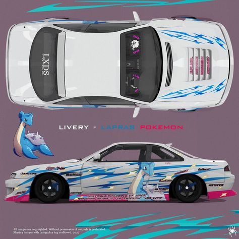 itasha livery wrap design japan car silvia s14